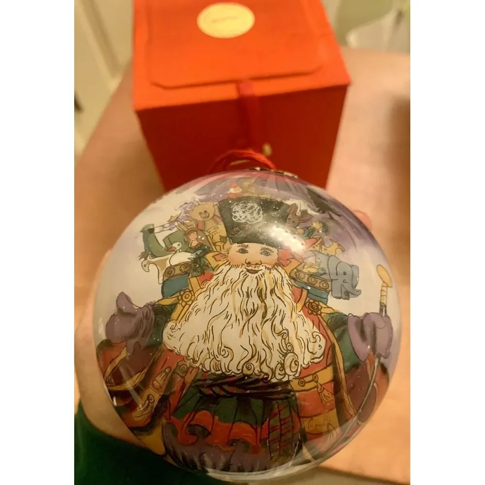 Jolly Old World St. Nicholas Glass Blown Hand Painted Christmas Ornament‎
